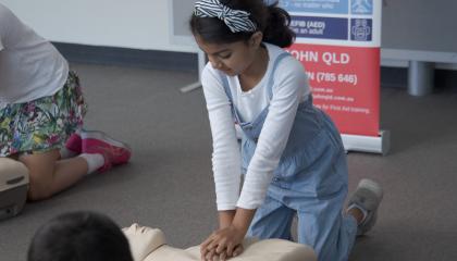 First Aid in Schools children
