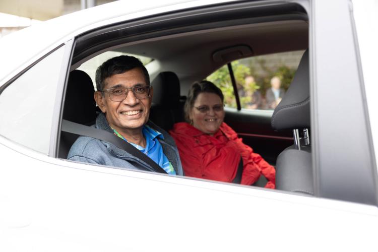 A shot of two individuals out on a day to day outing with St John QLD.